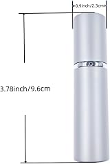 ZHIYE 10ML Perfume Atomiser Set, 3 Refillable Travel Bottles in Blue Black view 2
