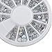 Adecco LLC Great Mixed DIY Size Glitter Rhinestones Charm 3D Nail art Decor Accessories (common)