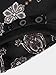 BAISHENGGT Women's Casual Jogger Harem Pants With Side Pockets Medium Black Floral #2
