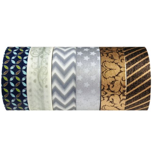 Wrapables japanese washi masking tape collection, premi…