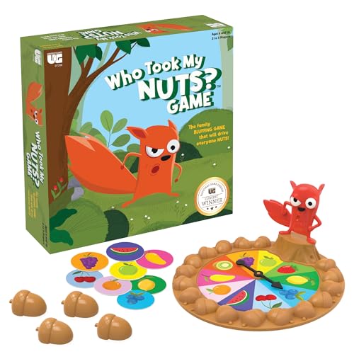 University Games, Who Took My Nuts? Family Bluffing Game, Ages 6+, Trade Fruit,…