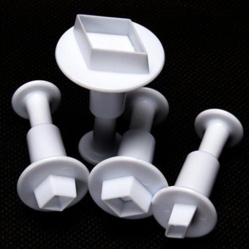 Great Chance 4Pcs/Set Fondant Cake Diamond Biscuit Plungers Mold DIY Pastry Decorate Cutter Tool
