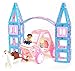 Magbuilders Royal Ball Set - 61 Piece Magnetic Tile Kit with Prince, Princess, and Steed, Great Educational Toy for Boys and Girls That Love Castles, Introduce Patterns, Counting, and STEM Concepts