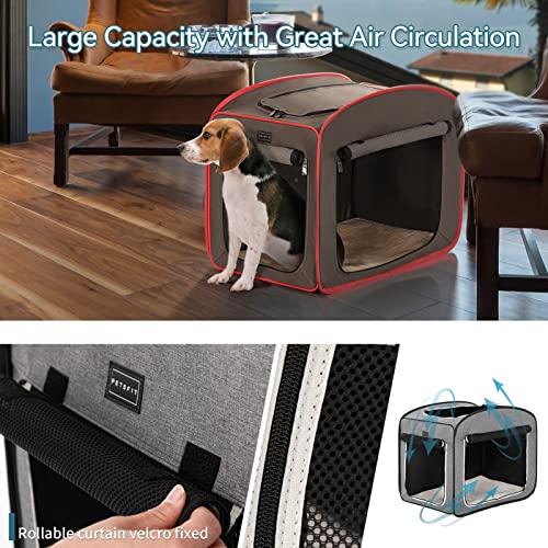 Petsfit Portable Dog Crates for Medium Dogs, Travel Dog Crate with Soft