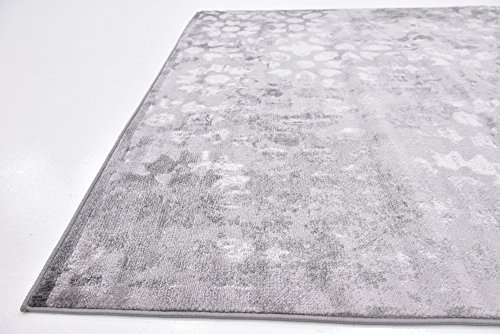 Unique Loom 3141439 Area Rug, 6' x 6', Gray