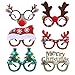 CCINEE 6pcs Merry Christmas Glasses Frames Costume Eyeglasses without Lenses for Kids Christmas Party Favor Black Friday Supplies