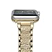 Crystal Rhinestone Diamond Watch Band Luxury Stainless Steel Bracelet Strap Watch Bands for Apple Watch series 1 series 2 series 3 (38mm Gold)