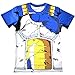 Global Fitness Authority Mens Compression Shirt Dragon Ball Z Saiyan Goku Vegeta Battle Armor Anime Gym Tshirt Large