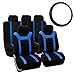 FH Group Sports Seat Covers Full Set with Gift – Universal Fit for Cars Trucks & SUVs (Blue) FB070115
