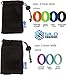 100% Safe & Natural SILO Silicone Wedding Rings - Men Women - (4 Band Set + Bag)
