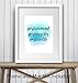 Positive Mind Unframed Wall Art Print - Watercolor Typography - Makes a Great Gift for Home Decor - Inspirational and Motivational - Ready to Frame (8x10) Photo