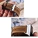 bayite Leather Bands Compatible Fitbit Ionic, Genuine Leather Replacement Accessories Straps Wristband Women Men, Olive Brown