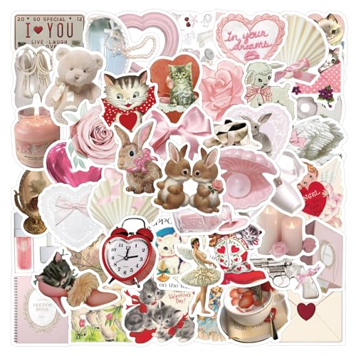 63pcs Coquette Stickers