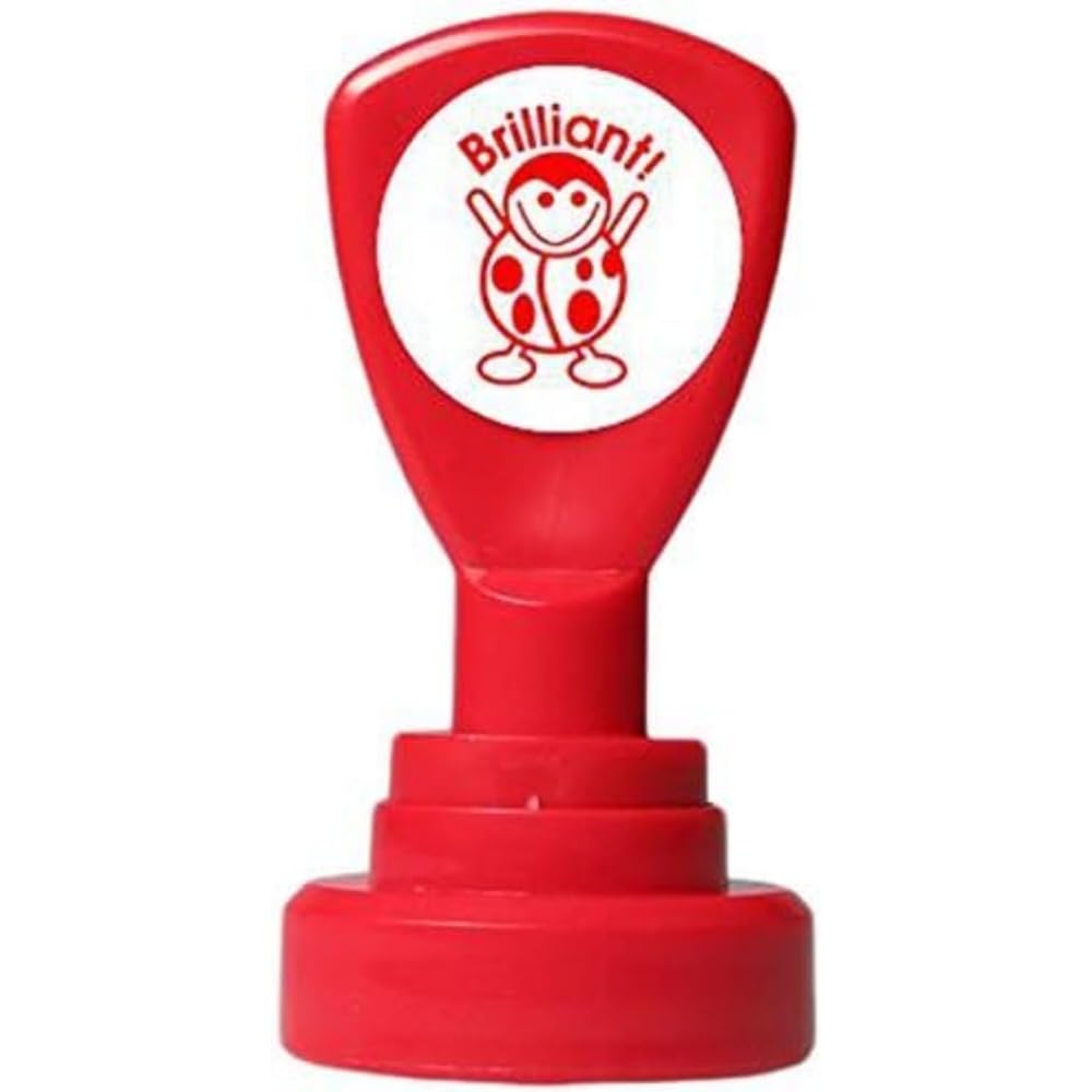 Stamper Solutions SuperStickers Brilliant Ladybird Pre Inked Stamper - Red,Small