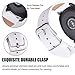 V-MORO for Galaxy Watch 42mm / Gear Sport Bands, 20mm Soft Leather Band Bracelet Strap Wristband for Samsung Galaxy Watch 42mm R810 & Samsung Gear Sport Watch/Garmin Vivoactive 3 Men Women White