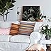 Merrycolor Decorative Throw Pillow Cover for Couch Sofa Bed Bohemian Retro Stripe Cotton Blend Linen Pillow Case 4 Pieces, 18''x18''inches