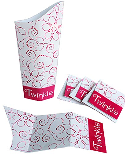 Twinkle Cup - The First Disposable Powder Room That Provides Females Freedom Like Never Before! (Twelve (12) Pack)