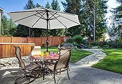 ABCCANOPY Durable Patio Umbrellas 7.5' Light Beige