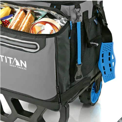 Arctic Zone Titan Deep Freeze Rolling Cooler - High Performance - 60 Can Capacity (Blue) - Thumbnail 7