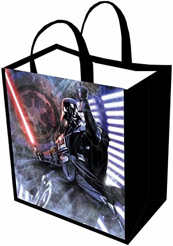 Unisex-Adult Star Wars Reusable Shopping Tote Bag - Darth Vader Lightsaber