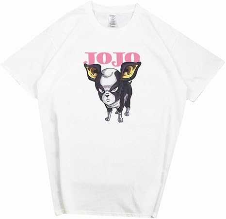 Amazon ジョジョの奇妙な冒険 イギー 半袖tシャツ カッコイイデザイン Tシャツ L 白色 コスプレ 仮装 通販