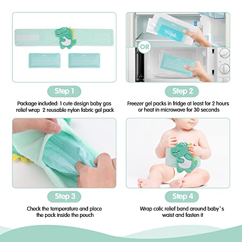 Hilph Colic and Gas Relief for Babies and Infants, Heated Tummy Wrap
