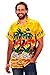 Funky Hawaiian Shirt, Parrot, Yellow, L