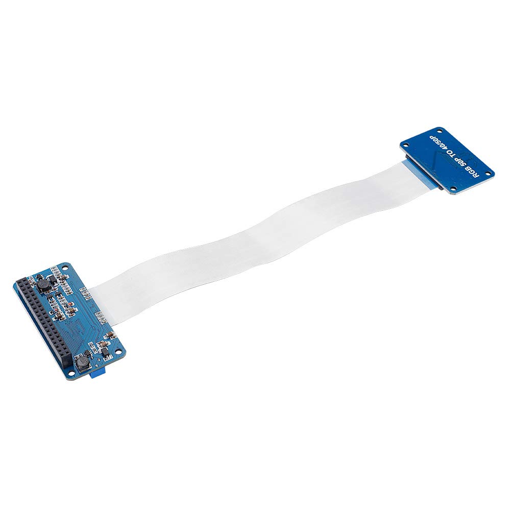 Annadue RGB LCD Driver Kit for, RGB HAT Board, with FFC Line, 50Pin to 40Pin Adapter Board