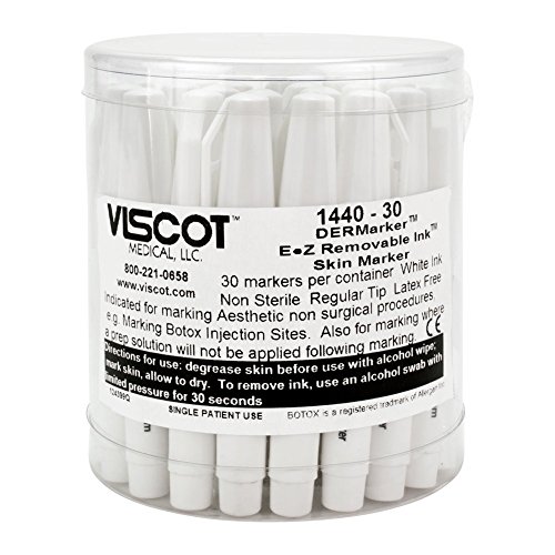 Viscot Regular Tip 25 EZ Mini Skin Marker Removable White Ink Misc