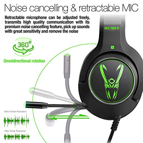 Woxter-Stinger-RX-1100-H-Auriculares-Gaming-Profesionales-LedGiratorios-con-microfono-para-PS4PCXbox-OneSwitchReduccion-de-RuidoDiadema-AjustableMicrofono-omnidireccional-y-Adaptador-2-en-1