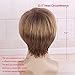 STfantasy Mens Wig Ombre Blonde Brown Short Straight Layered Synthetic Hair for Male Guy Everyday Wear Cosplay Halloween Partythumb 2