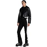 GSOU SNOW Women Ski Suit One Piece Snowsuit Snowboard Faux Fur Collar Slim Jumpsuit Jacket Insulated Windproof Outdoor Winter