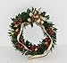 dollhouse Miniature Artisan Christmas Holiday Gold Ribbon Wreath