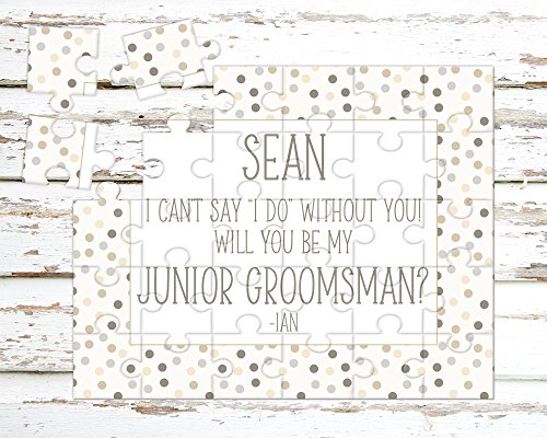 Personalized Junior Groomsman Puzzle - Puzzle Proposal - Asking Junior Groomsman - Wedding Announcement - P1197