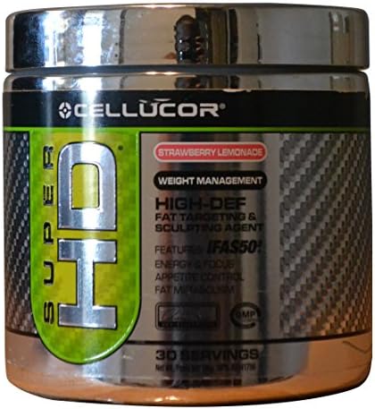 Super HD Powder Thermogenic Fat Burning Powder Weight Loss Supplement For Men &amp; Women, Strawberry Lemonade, 30 Servings - 3rd Generation (3G)