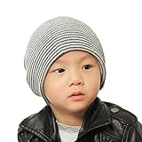 Kwok Baby Beanie Boy Girls Soft Hat Winter Warm Kids Knitted Cap (Gray)