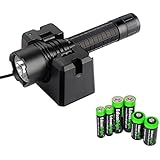EdisonBright FENIX RC20 Rechargeable 1000 Lumen Cree XM-L2 U2 LED Flashlight with cradle, holster, AC charger, ARB-L1 2600mAh battery and Battery sampler pack.(CR123A/AA/AAA) bundle