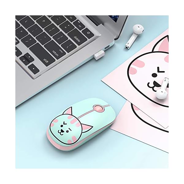 Wireless-Mouse-Jelly-Comb-MS001-24G-Computer-Mice-with-Nano-Receiver-for-PCDesktopLaptop-with-USB-ports-and-WindowsMacLinux-Silent-Smooth-Basic-Design-Cat Wireless Mouse, Jelly Comb MS001 2.4G Computer Mice with Nano Receiver for PC/Desktop/Laptop (with USB ports) and…