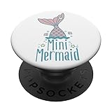 Min Mermaid Pink Tail PopSockets Adhesive PopGrip