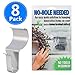 LEGLO No-Hole Needed Vinyl Siding Hooks Hangers for Hanging 8 Pack fot Picture Water Pump Wall Hooks for Hanging Frames