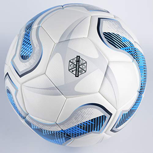 SHOKE Soccer Ball Size 5 Thermal-Bonding Hold Air, Water-Resistant Match Soccer Balls for Training Sports Rebound Height 51.18-53.15 inch