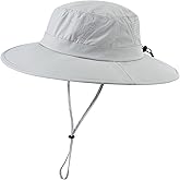 Home Prefer UPF 50+ Sun Hats for Men Women Foldable Wide Brim Fishing Hat Quick Dry Summer Outdoor Garden Safari Bucket Hat