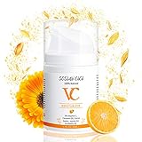 Face Moisturizer - Vitamin C Cream for Face & Eyes Anti-Aging & Wrinkle, Britening Skin with Vitamin B5 & Coconut Oil Night Cream for Face Skin Care (1.7oz)