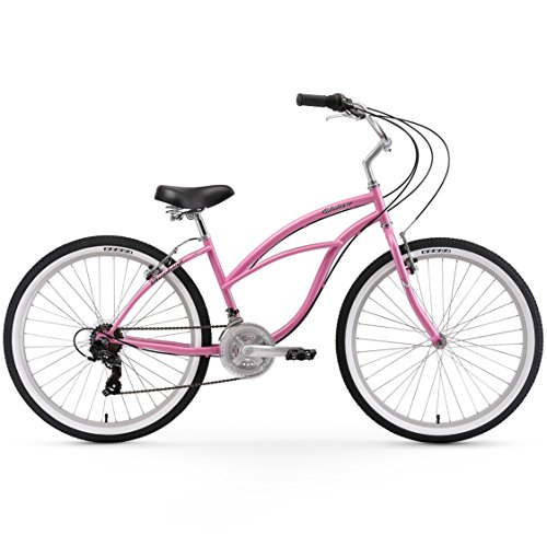 Firmstrong Urban Lady 21-Speed Beach Cruiser Bicycle, 26-Inch