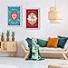 Pillow and Toast Presents | Set of 4 Mandala Wall Art Prints - Inspire Inner Peace, Self-Love, and Magic in Your Space - Perfect for Girls' Rooms.