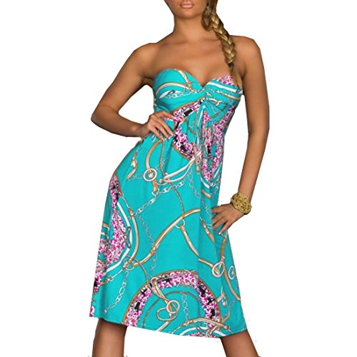 เดรสสายเดี่ยว fcyoso vintage strapless beachwear B01JUKY3LW