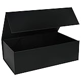 LFBOX Black Gift Box with Magnetic Lids