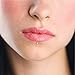 BodyJ4You 1-2 Labret Monroe Lip Ring Stainless Steel Bar 16G Internally Threaded 6mm, 8mm, 10mm