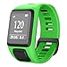 NotoCity Compatible with Tomtom Watch Band Silicone Watch Strap Replacement for Spark/Spark 3/Golfer 2/Adventurer/Runner 2/3 Smartwatch(Green)