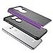 LG V30 Case, LG V30 Plus Cute Cover, Tekcoo [Tmajor] Shock Absorbing [Purple] Hybrid Combo Rubber Silicone & Plastic Scratch Resistant Sturdy Bumper Rugged Sturdy Grip Hard Protective Cases